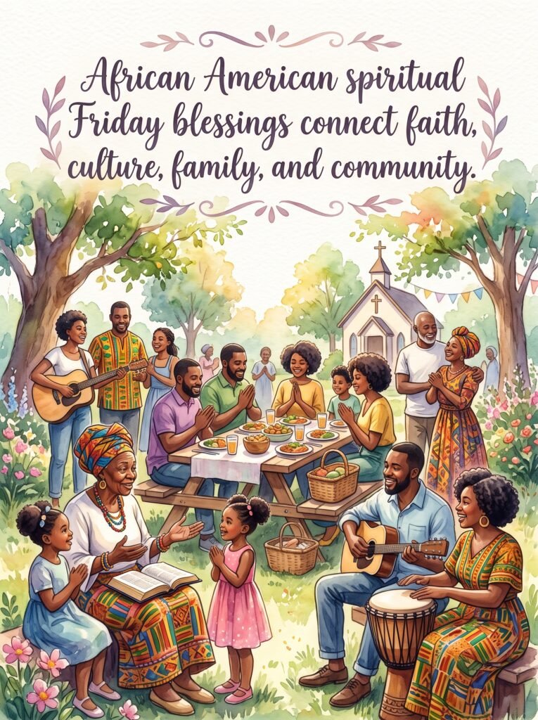 African American spiritual Friday blessings