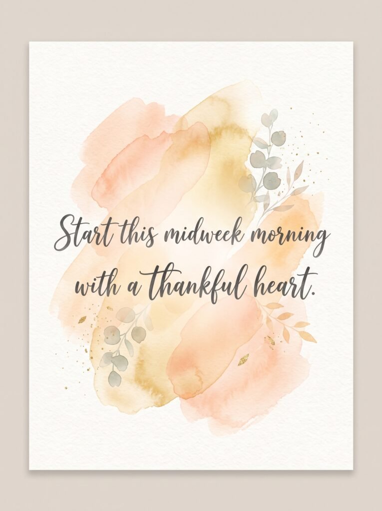 Positive Thankful Wednesday Blessings
