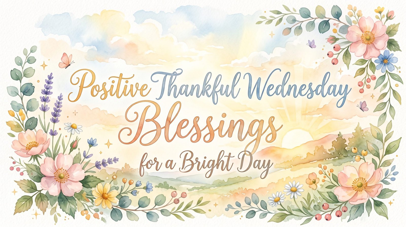Positive Thankful Wednesday Blessings