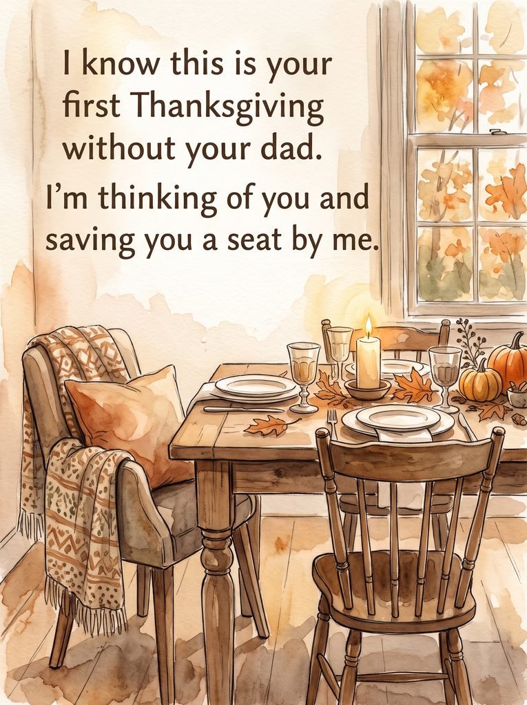 25 Heartfelt First Thanksgiving Without Dad Messages first thanksgiving without dad message