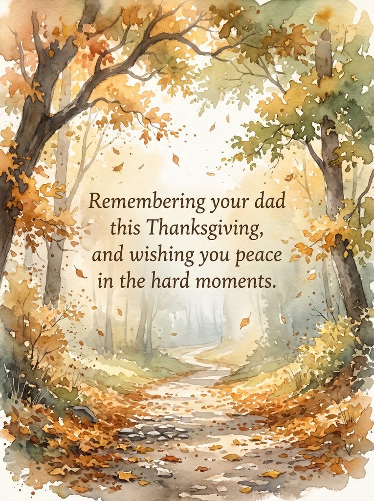 25 Heartfelt First Thanksgiving Without Dad Messages first thanksgiving without dad message