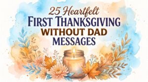 Home first thanksgiving without dad message
