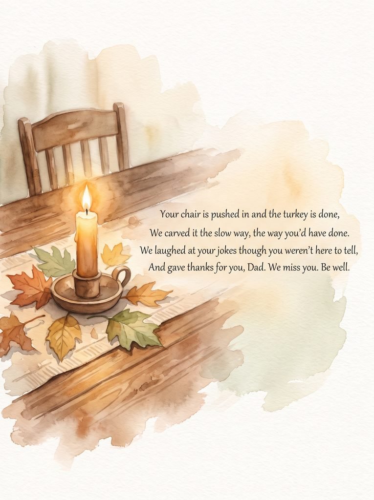 25 Heartfelt First Thanksgiving Without Dad Messages first thanksgiving without dad message
