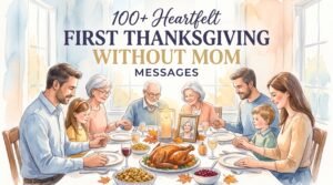 Home first thanksgiving without mom message