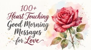heart touching good morning messages for love