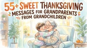 Home thanksgiving message for grandparents from grandchildren